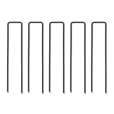 LIVIVO 50 Pack U Shape Ground Pegs for Artificial Grass Lawn Membrane Nettin