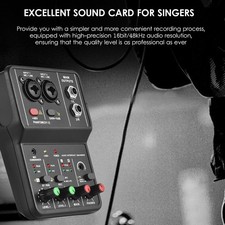 USB Interface Q12 Plug&Play Recording Sound Card For PC