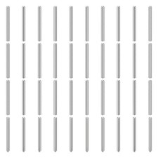 150Pcs 1mm x 12mm Dowel Pins, 304 Stainless Steel Round Head Pin, Silver