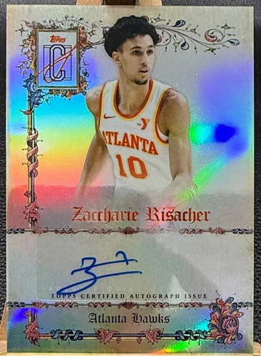 Zaccharie Risacher 2026 Topps Signature Class Auto Manuscripts Refractor #MS-ZR