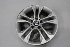 Used Wheel fits: 2016 Bmw X3 18x8 alloy 5 spoke V spoke design silver dimple ins