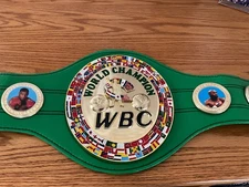 FLOYD MAYWEATHER JR AUTOGRAGHED WBC CHAMPIONSHIP BELT BECKETT COA ALI TYSON LQQK