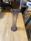 Fenton Glass Rib Vase Purple/Lavender 11"