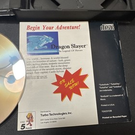 1993 SimEarth: The Living Planet (TurboGrafx CD TurboDuo) Complete Authentic