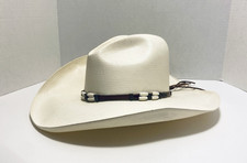 Resistol Cowboy Hat Long Oval XX 4 XX Shantung Hat 7 1/4 58 Self-Conforming USA