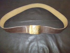 Original G&uuml;rtel eines Soldaten der Sowjetarmee mit dunkelbraunem Kunstleder