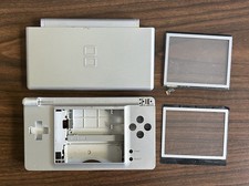 AUTHENTIC silver Nintendo DS Lite Full Replacement Housing Shell- fast ship