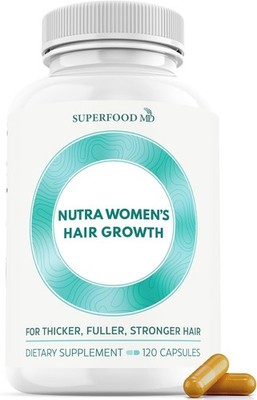 Women's Hair Growth Supplements for Ages 45+ - Thicker, Fuller Hair (120 Count)