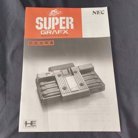 NEC PC Engine SuperGrafx PI-TG4 Console, w/ Pad, AV cable, Manual set, Working