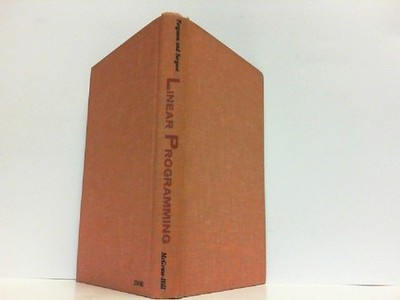 Linear Programming. Fundamentals and Appliations. -Auf Englisch-. Ferguson, Robe