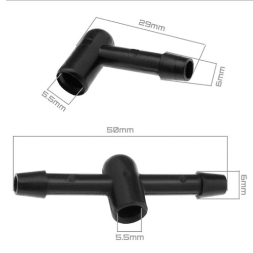 2pcs Connettore Lavavetri Tubo Getto #6680333 Per Ford Per Foucs Per Mondeo - Picture 23 of 23