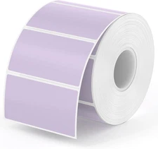 2.25"x1.25" Thermal Sticker Labels, Purple Self-Adhesive Barcode Label Paper ...
