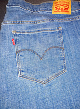 LEVI'S STRAUSS WOMEN'S SHORTS PLUS SIZE 24W MIS RISE MID-LENGTH STRETCH CUFFED