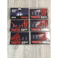 Truetee Golf Tees 2" Red Lot of 30 Tees World's Best Non-Deflecting