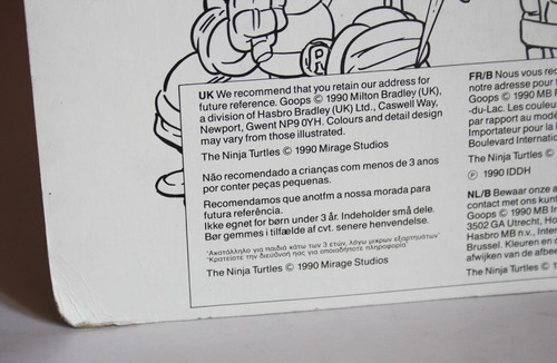 MUY RARO 1990 TMNT MUTANT TORTUGAS NINJA GOOPS DONATELLO FRISBEE ¡NUEVO SELLADO! - Imagen 7 de 7