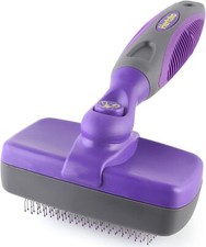 Hertzko Brush, Dog Brush for Shedding, Cat  Dog Grooming, Self Clean- SMALL