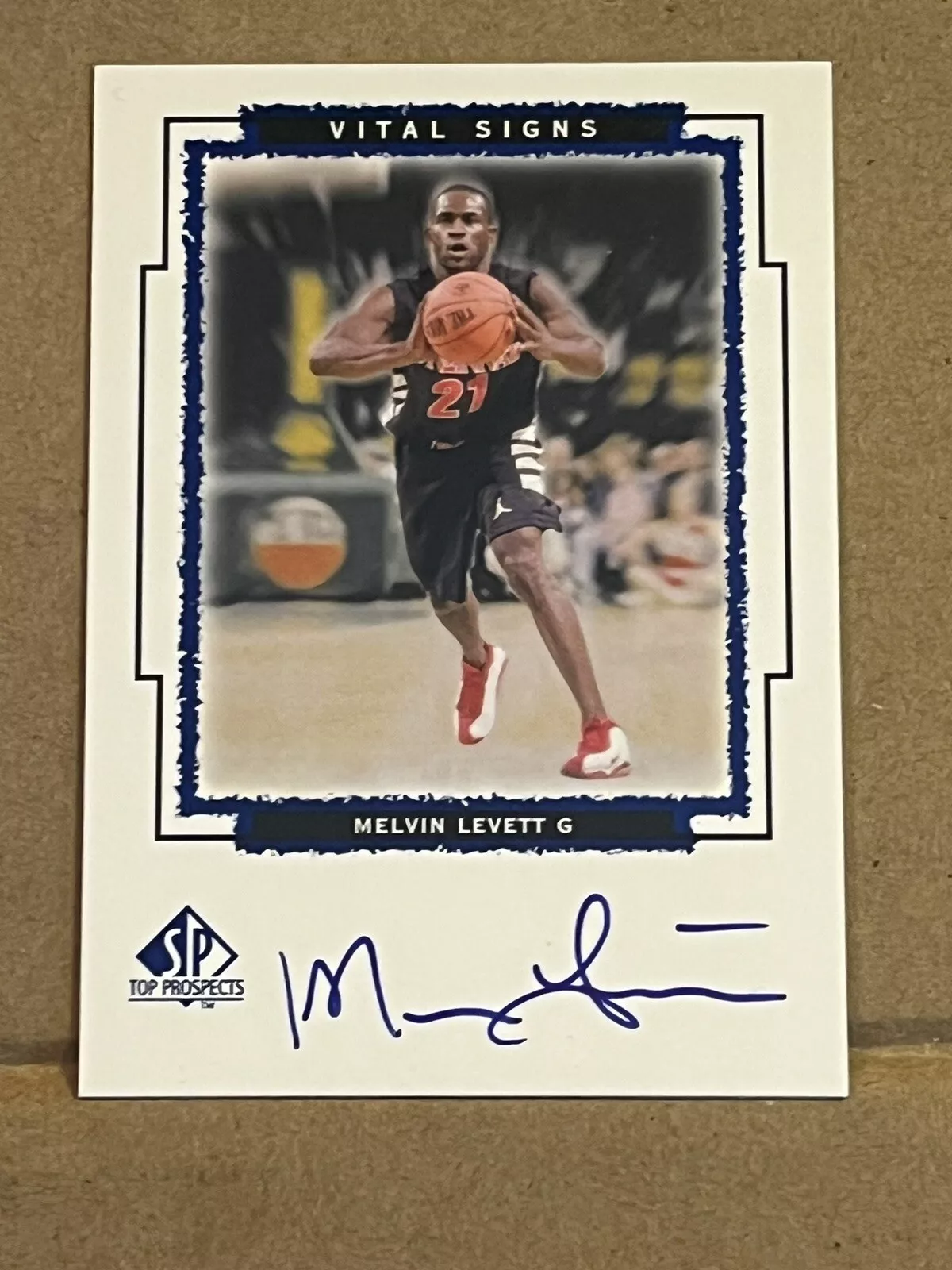 Melvin Levett trading card
