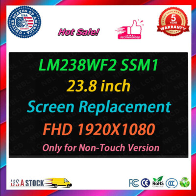 LM238WF2-SSM1 LM238WF2 SSM1 23.8'' 1920×1080 LCD Screen Replacement Display Panel