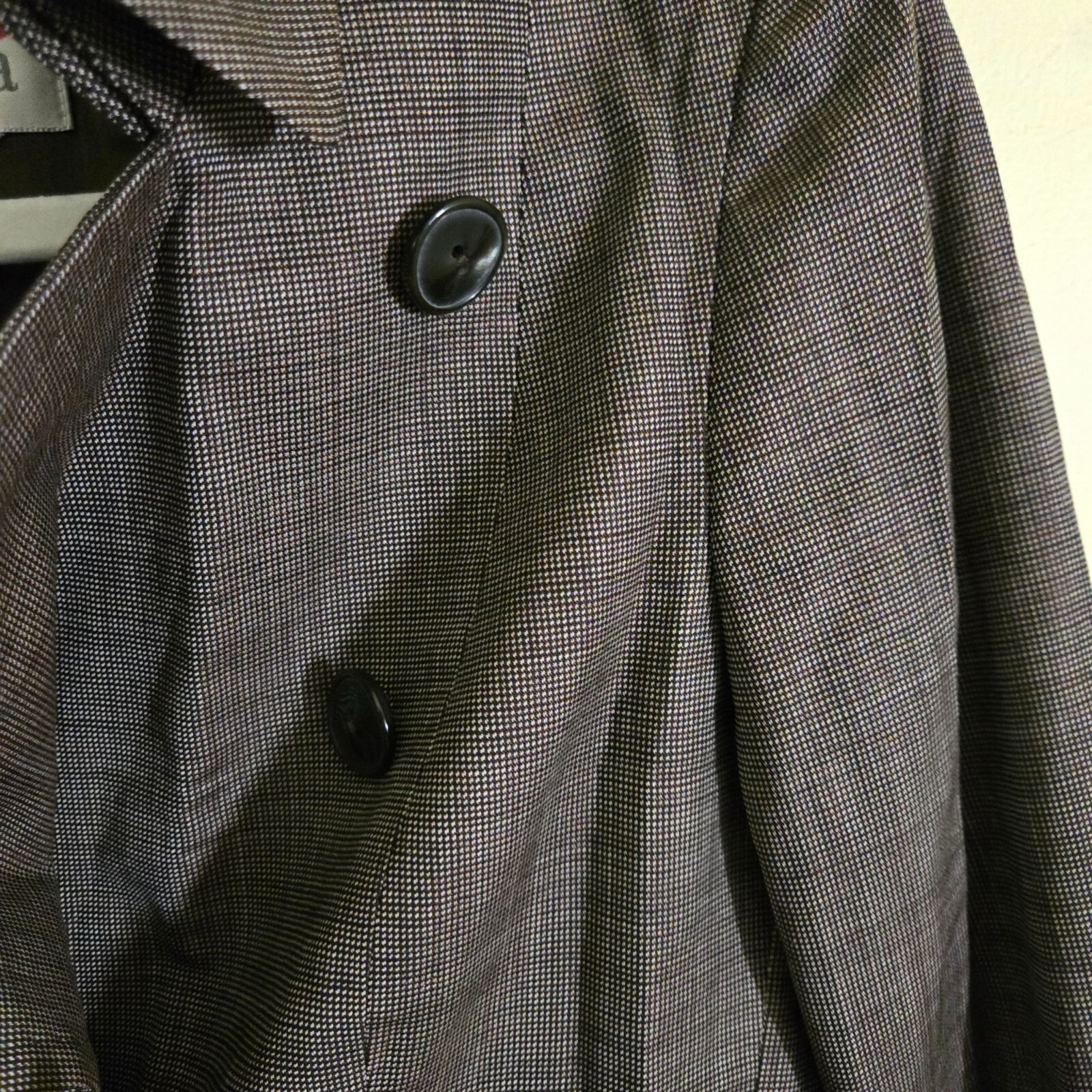 Max Mara Brown Patterned Wool Silk Asymetrical Bu… - image 7