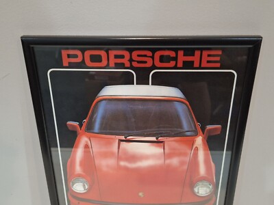 1980s Porsche 911 Original Framed Vintage Car Poster | Art Gallery