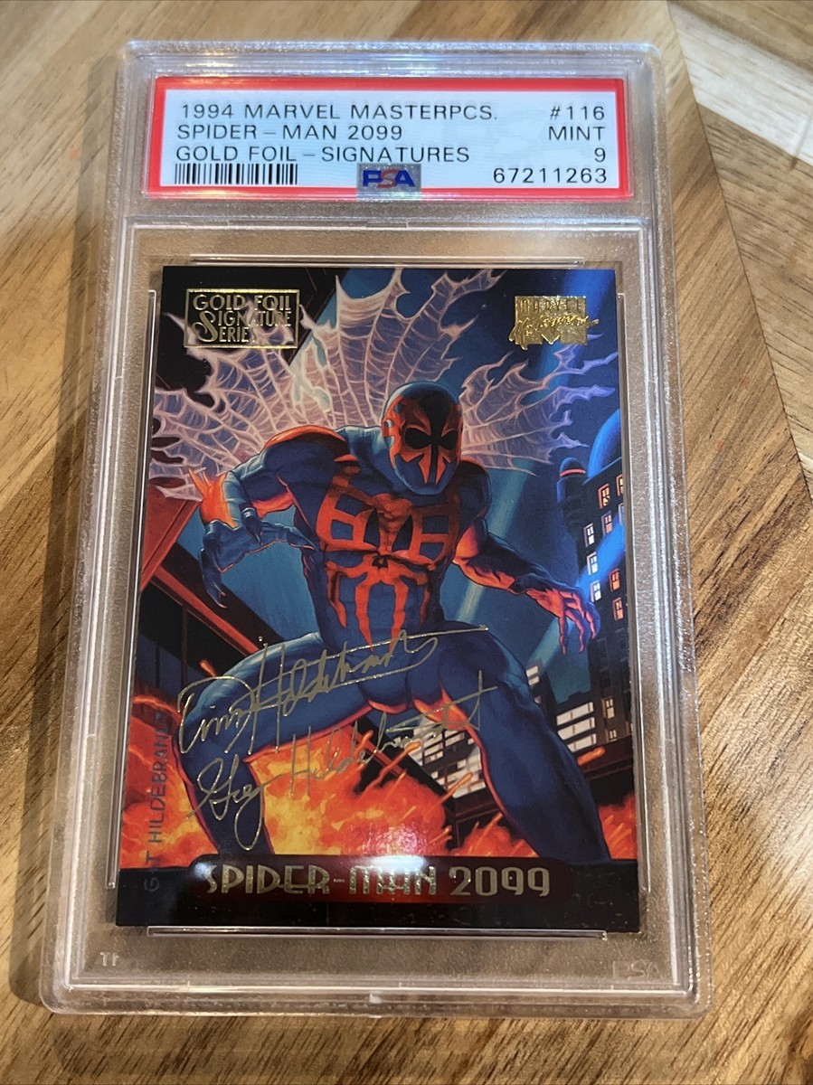 1994 Fleer Marvel Masterpieces #116 SpiderMan 2099 Gold Foil
