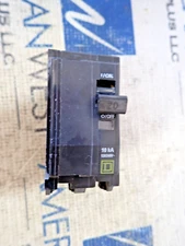 Square D QO220 2 pole 20 amp 10kA  120/240v Plug in Yellow D Circuit Breaker