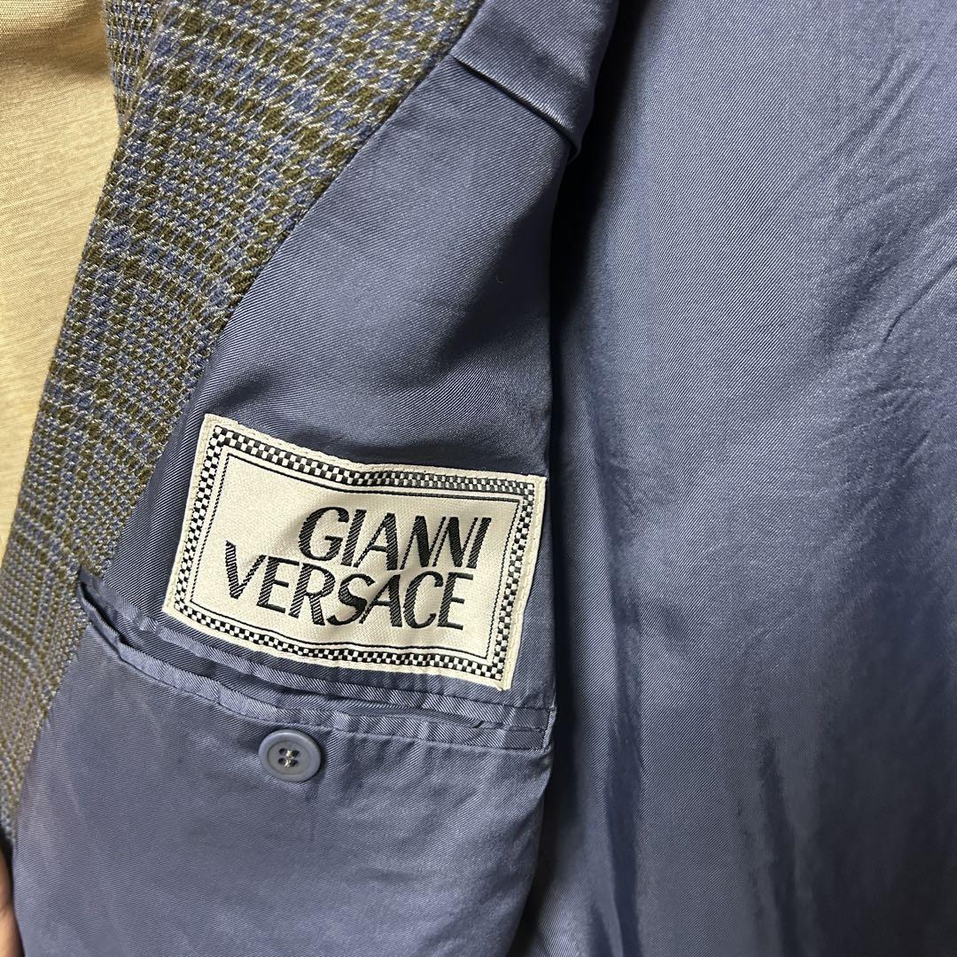 Gianni Versace Suit Set Up Wool Grey Men's Size XL From