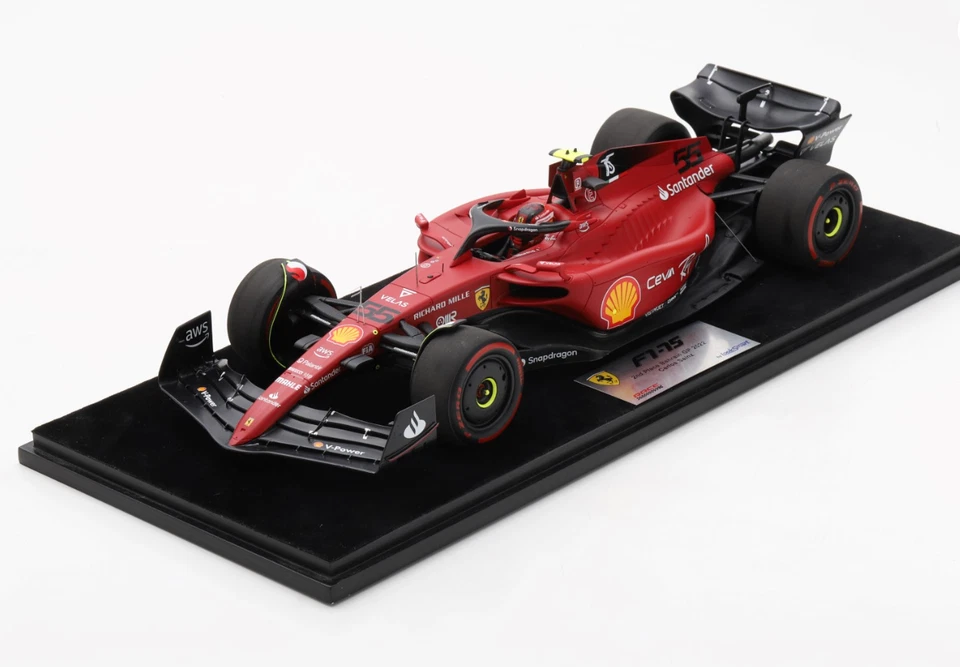 Ferrari F1-75 Carlos Sainz Bahrain GP 2022 1:18 LS18F1042 BRAND NEW RED - Image 3 of 4