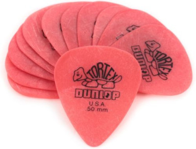 Dunlop 418P.50 Tortex Standard .50mm Red Guitar Picks 12 Pack