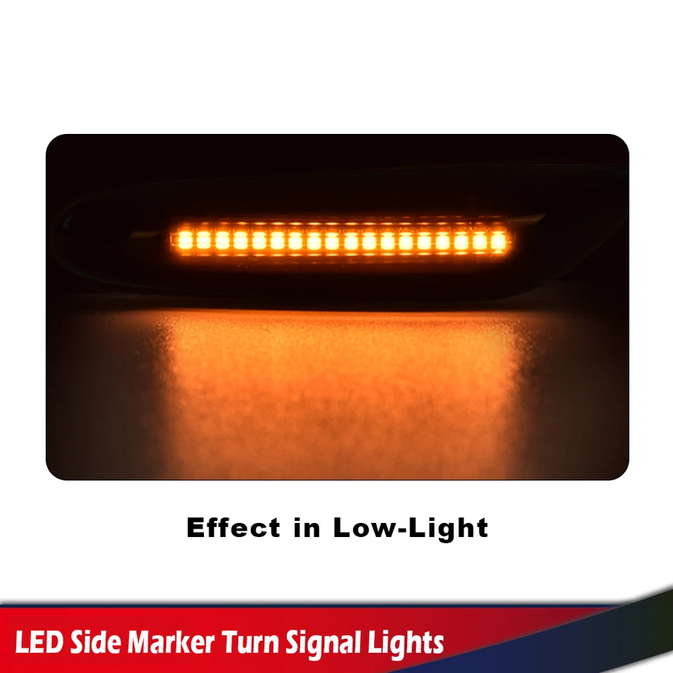 Luz de señalización lateral LED ahumada apta para BMW 325i 328i Foto 4 de 4