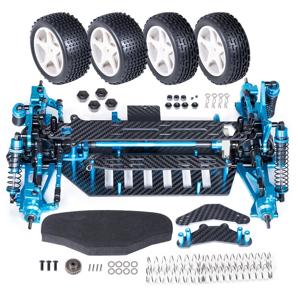 Upgraded Metal Alloy off-road version Chassis Frame Kit For TT02 1/10 RC Car - Image 3 of 4