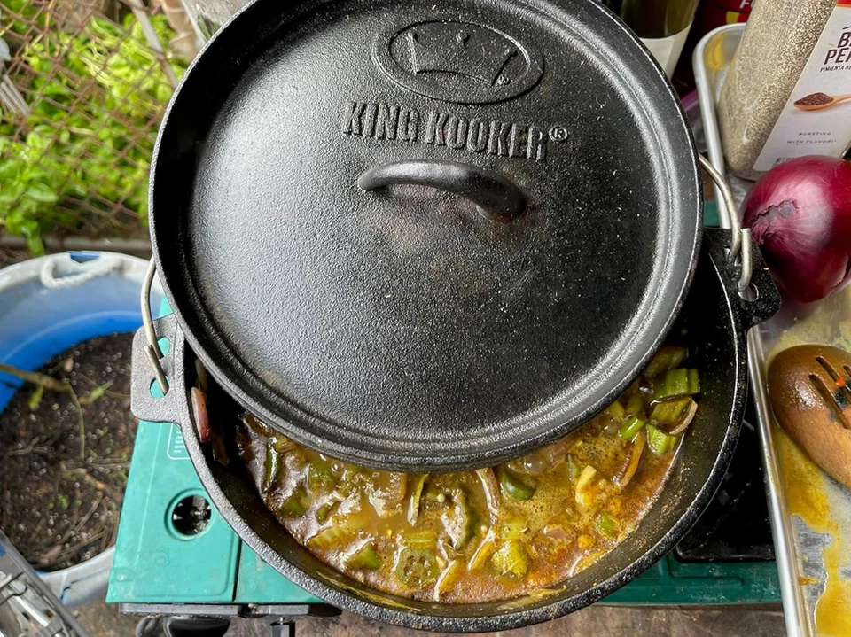 4 Qt. Seasoned Cast Iron Dutch Oven with Cast Iron Lid,Black - Image 4 of 4
