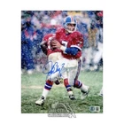 John Elway Autographed Denver 8x10 Football Photo - BAS (Snow)