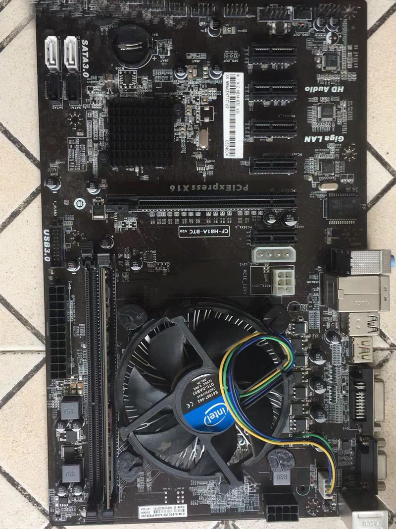 PRO Mining CF-H81A-BTC Motherboard LGA1150 DDR3 Intel H81 w/G1840 CPU/4G  RAM US