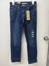 NWT PICK SIZE - Levi's Sculpt Womens Classic Mid Rise Skinny Slim Cut Blue Jeans