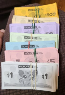 Monopoly Littlest Pet Shop Edition Replacement Money All Denominations C210