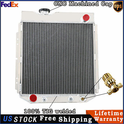 3 rows Aluminum Radiator for 1960-1966 1965 Ford Mustang /Comet /Falcon 5.0L V8 