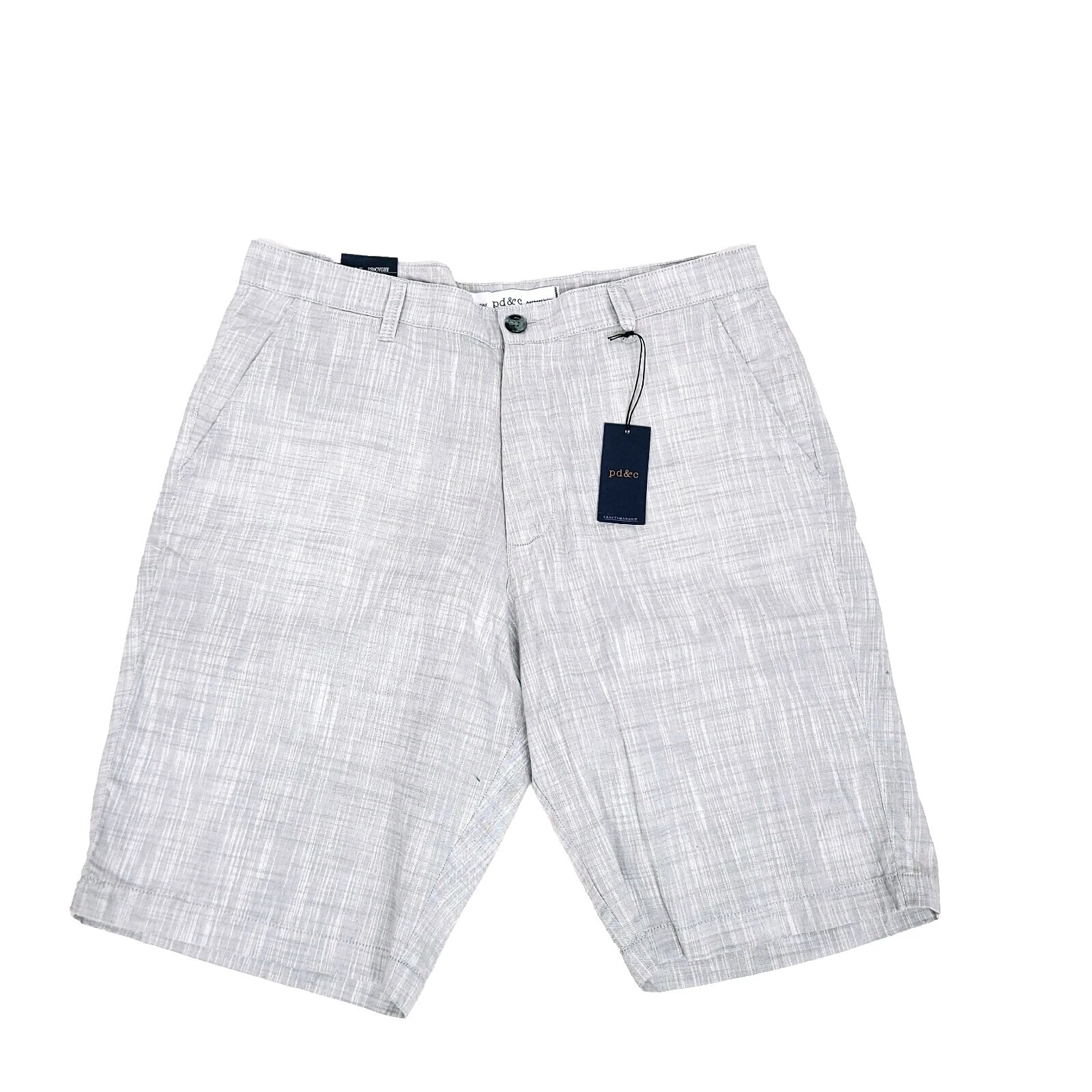 Pantalones cortos de mezclilla y tela lisos para mujer