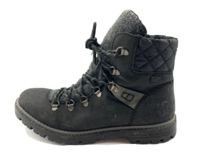 RIEKER DAMENSTIEFEL STIEFELETTEN BOOTS Gr:39 Uk:6 SCHWARZ - Bild 1 von 4