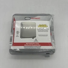 TayMac MM1410G Gray 2-Gang Weatherproof Polycarbonate Flip Cover 5.54 H in.