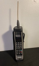 Vintage Motorola Pulsar Brick Mobile Phone with Leather Belt Clip/Case. RARE 