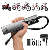 Fahrradpumpe Elektrisch Akku Luftpumpe LED Kompressor Presta Schrader 150 PSI