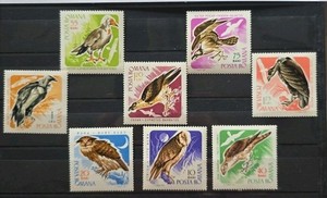 POSTA ROMANA BIRDS STAMPS 1899 - 1906 NH 1967.