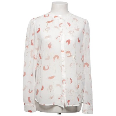 Bruuns Bazaar, Bluse, Größe: 36, Weiß/Mehrfarbig, Polyester, Print, Damen #qtj