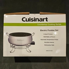 NIB Cuisinart 3-Quart Electric Fondue Set CFO-3SS Countertop Cooking Series