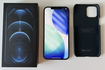 iPhone 12 Pro Max Pacific Blue 128GB, Neuer Akku 100% mit Zubehörpaket