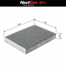 Image of BOSCH Filter, cabin air 1 987 432 538