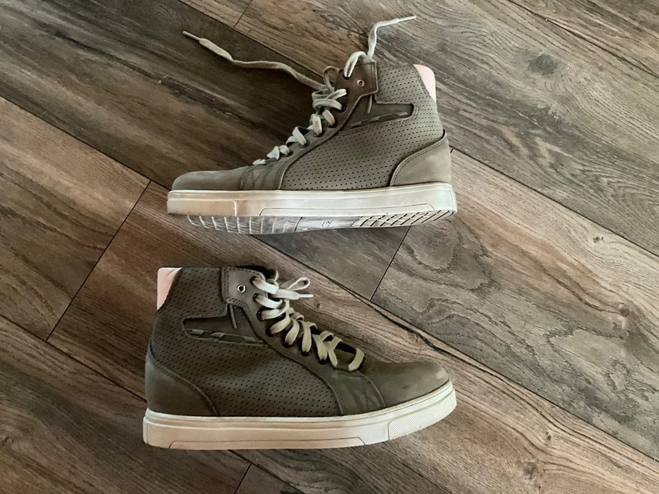 TCX Botas Mujer 8 Cuero Marrón 9425 Street Ace Dama Aire Motocicleta Foto 3 de 4