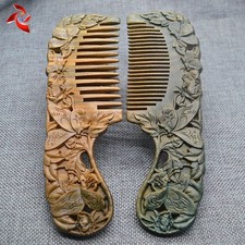 ® 2 pcs Natural SandalWood Comb Hair Care Anti Static Wooden Hair Massage Nat...