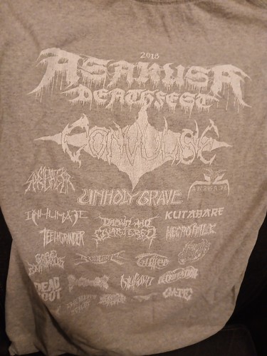 ASAKUSA Death fest 2018 (Rare) Convulse, Abigail (Gray, Small T-shirt) - Picture 5 of 8